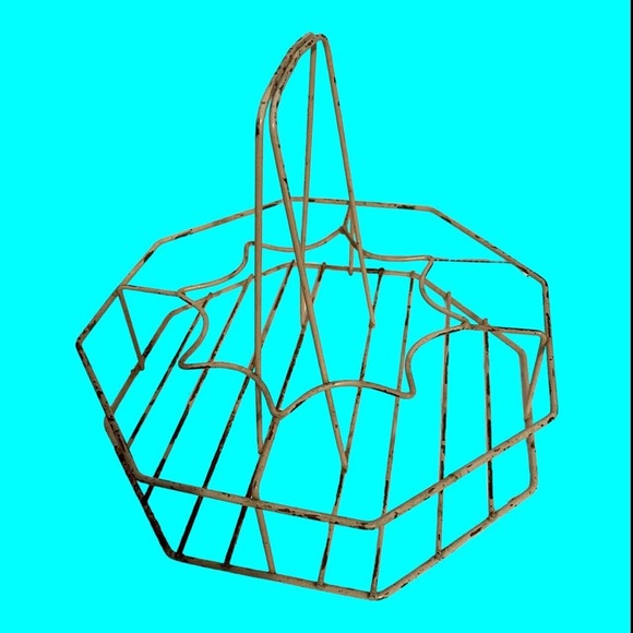 8 Floral Drinking Glasses Wire Caddy 7 Irises Hazel Atlas 1 Rose Libbey Country - Picture 6 of 13